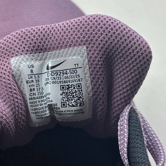 Nike Downshifter 12 Womens Purple White Gray Running Shoes Sneakers DD9294-500 - Picture 11 of 12